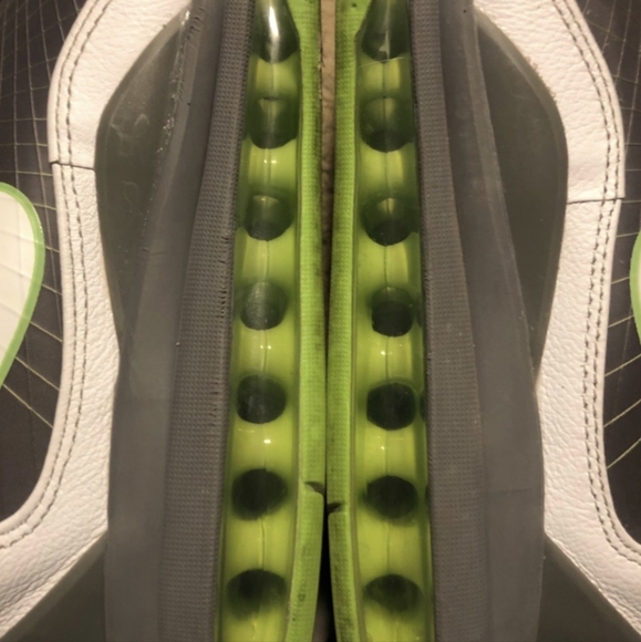 NIKE AIR MAX 360 BB LOW BASKETBALL green white black casual gym sneaker size 11 - Picture 6 of 11